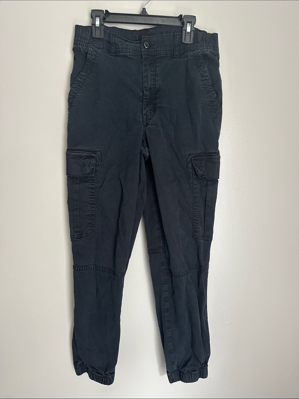 American Eagle Outfitters Black Cargo Jogger Pants